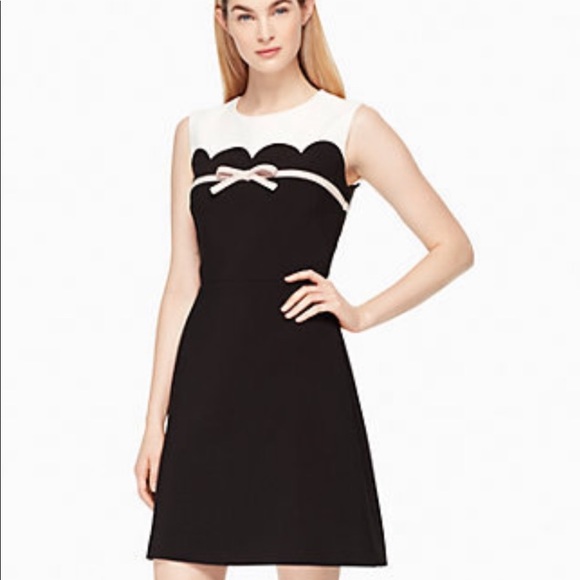 Kate Spade scallop bow a-line dress - Picture 1 of 16